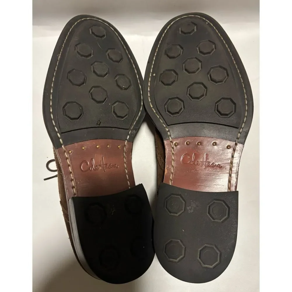 Cole Haan WINGTIP  SUEDE LEATHER OXFORD Shoes in Chocolate Size 8.5